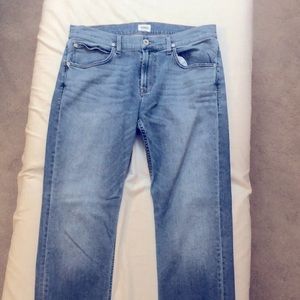 Hudson Byron straight leg light blue jeans 36X33.5